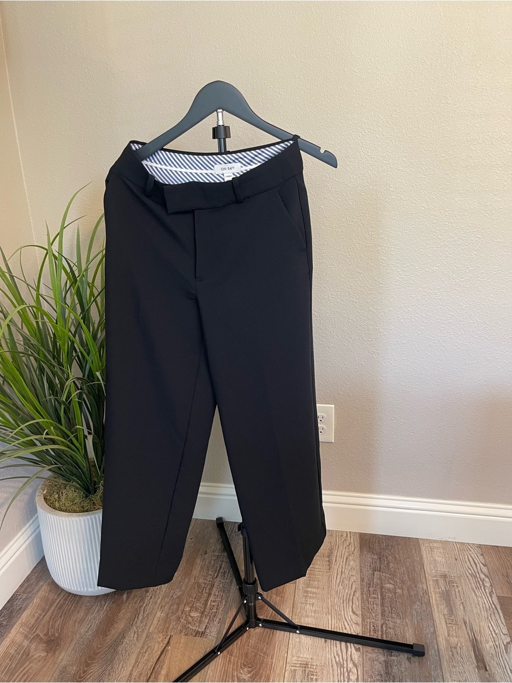 Women’s Black Wide Leg Tailored Trousers
